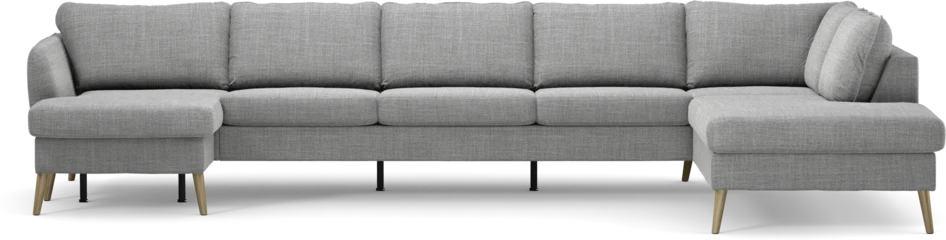 County - 4-sits soffa med schäslong vänster och divan höger - Grå