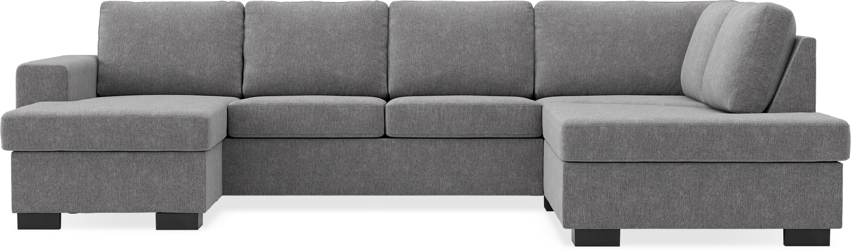 Nevada - 3-sits soffa med schäslong vänster och divan höger - Grå
