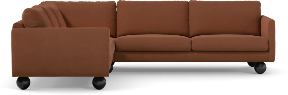 Madison Lux - Hörnsoffa 2+3-sits, hörn 1 - Röd