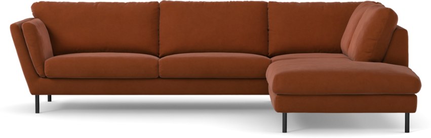 Madison Lux - 3-sits soffa med divan höger - Röd