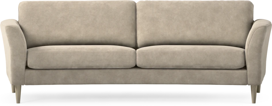 Bridge - 3-sits soffa svängd - Beige