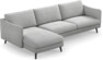 Madison Lux - 3-sits soffa med schäslong vänster - Grå