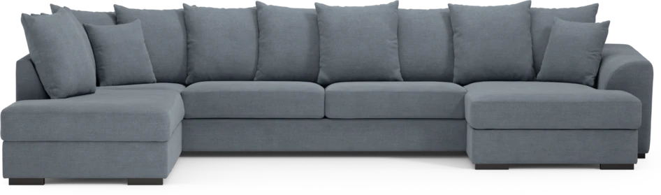 Town - 3-sits soffa med divan vänster och schäslong höger - Blå