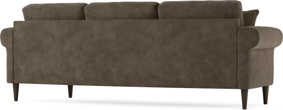 Eden - 3-sits soffa svängd - Brun