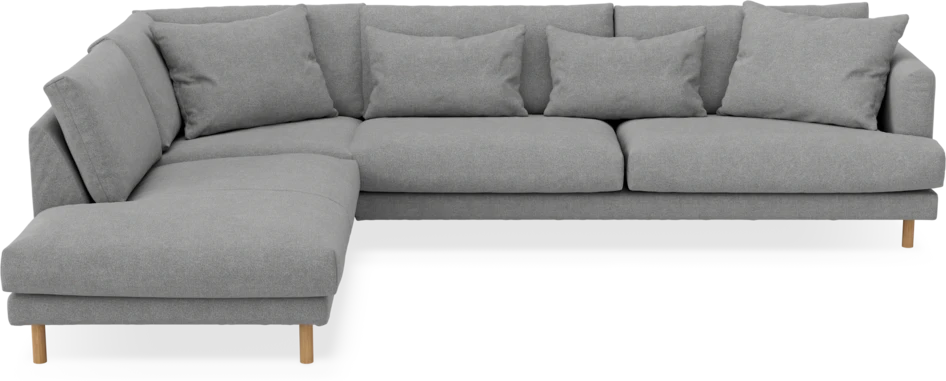 Harper - 3-sits soffa med divan vänster - Grå