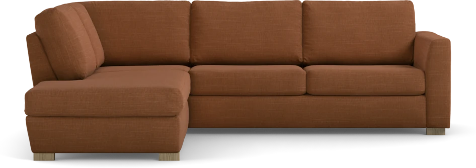 Friday - 2,5-sits soffa med divan vänster - Orange