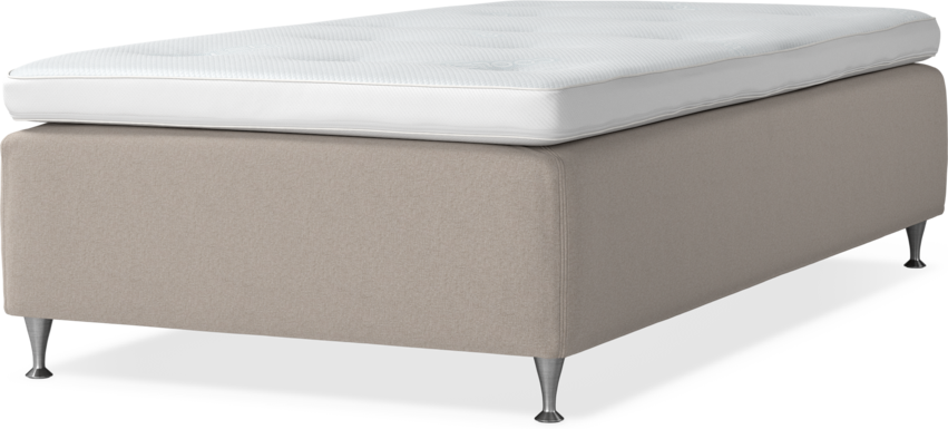 Delux Dream - Ramsäng, enkelsäng med bäddmadrass - Beige