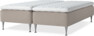 Delux Sense - Ramsäng, dubbelsäng med bäddmadrass - Beige