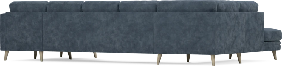 Eden - 3-sits soffa med divan vänster och schäslong höger - Blå