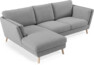 Madison Lux - 2-sits soffa med schäslong vänster - Grå