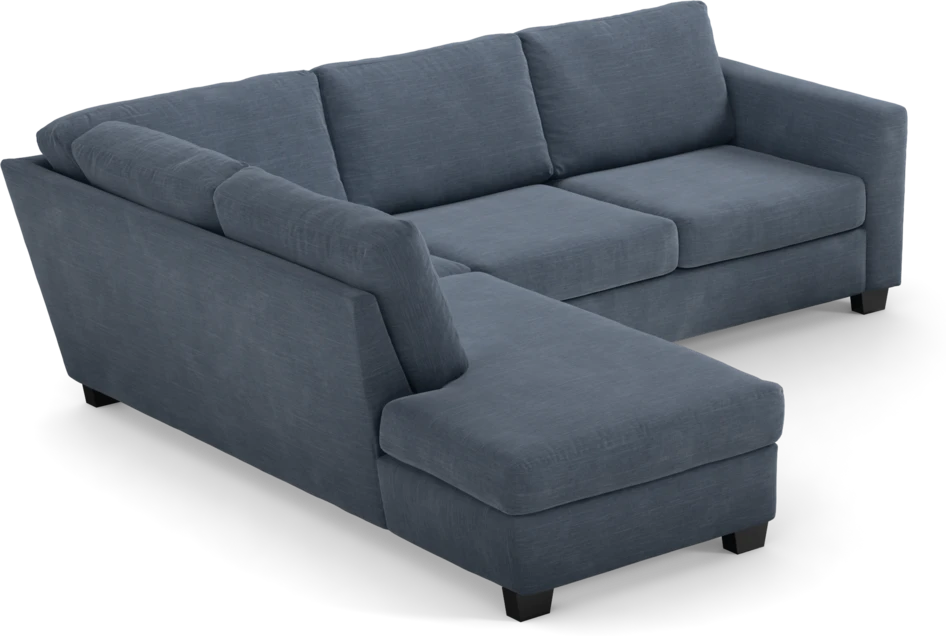 Friday - 2,5-sits soffa med divan vänster - Blå