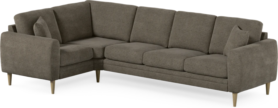 Eden - Hörnsoffa, 1+3-sits - Brun