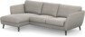 Madison Lux - 2-sits soffa med schäslong vänster - Grå