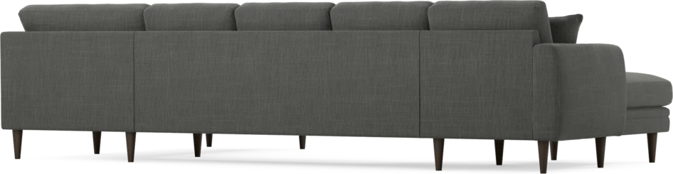 Eden - 3-sits soffa med schäslong vänster och divan höger - Grå