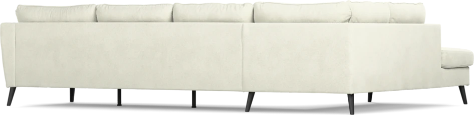 County - 3-sits soffa med divan vänster - Vit