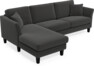 Eden - 2,5-sits soffa med schäslong - Grå