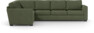 Friday - Hörnsoffa, 2+3-sits - Grön
