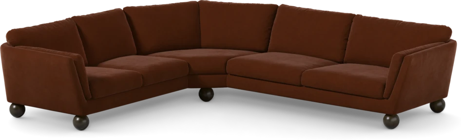 Madison Lux - Hörnsoffa 2+3-sits, hörn 2 - Orange