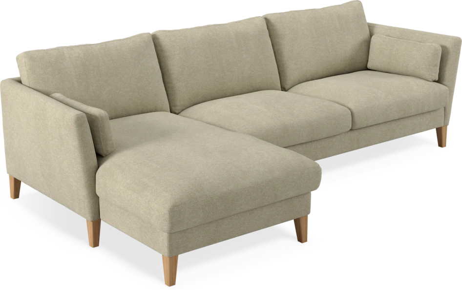 Winston - 3-sits soffa med schäslong, vändbar - Beige