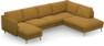 Madison Lux - 2-sits soffa med schäslong vänster och divan höger - Gul