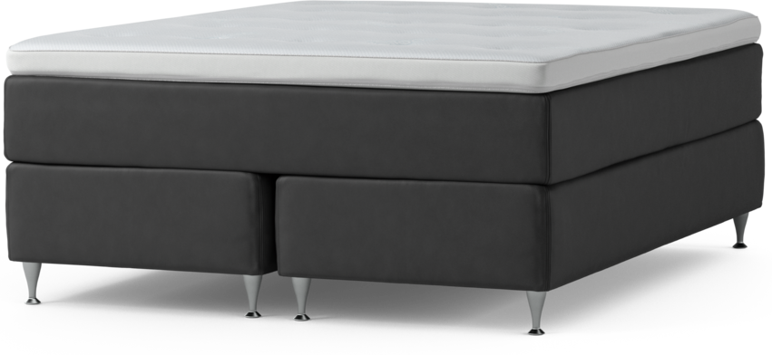 Delux Exclusive - Kontinentalsäng, dubbelsäng med bäddmadrass och sängben