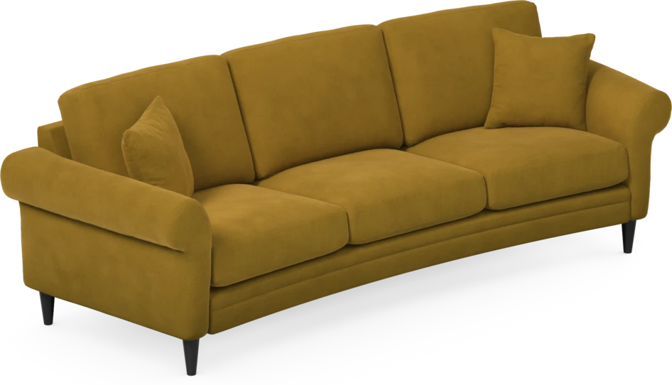 Eden - 3-sits soffa svängd - Gul