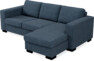 Nevada - 3-sits soffa med flyttbar schäslong - Blå