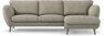 Madison Lux - 2-sits soffa med schäslong höger - Vit