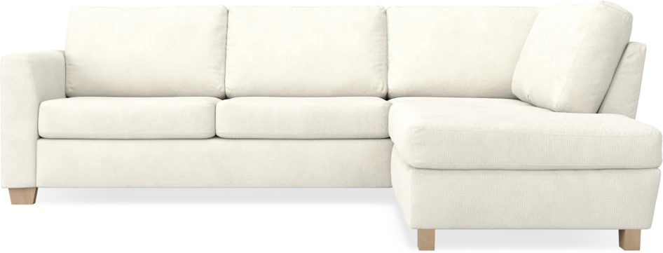 Friday - 2,5-sits soffa med divan höger - Vit
