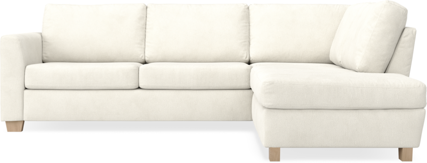 Friday - 2,5-sits soffa med divan höger - Vit