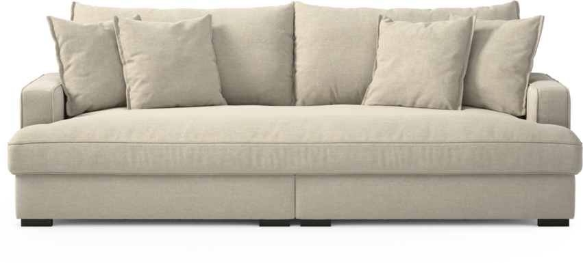 Rossi - 3-sits soffa, hel dyna - Beige