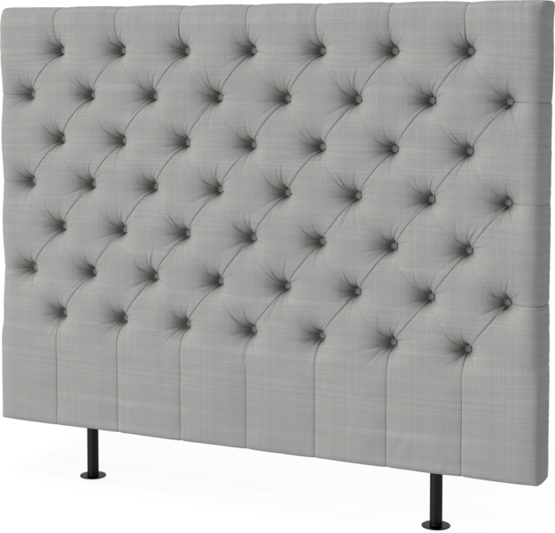 Cape pikerad - Sänggavel, 90-210 cm - Grå