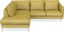 Madison - 2-sits soffa med divan vänster - Gul