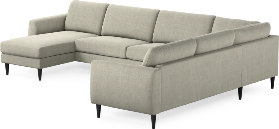 Bridge - Hörnsoffa, 3+2-sits med schäslong vänster - Beige
