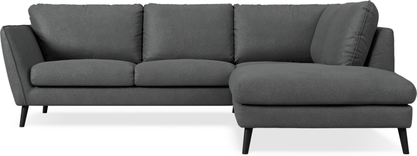 Madison - 2-sits soffa med divan höger - Grå