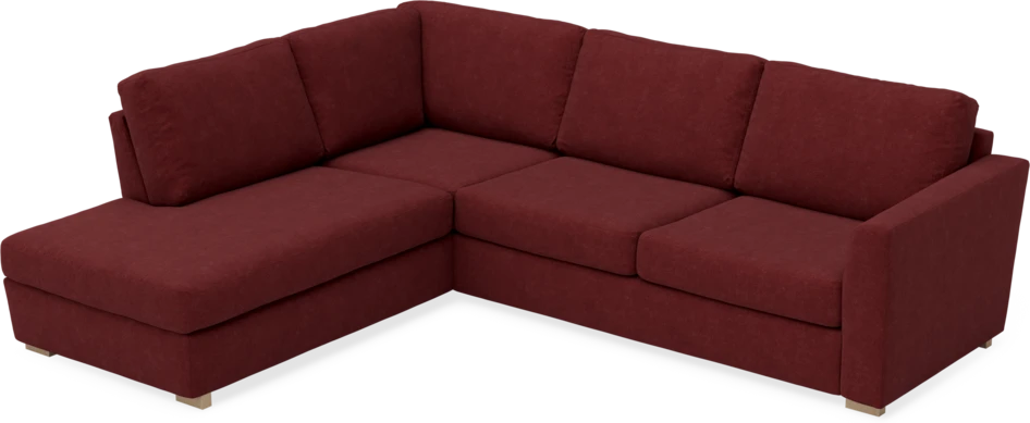 Friday - 2,5-sits soffa med divan vänster - Rosa
