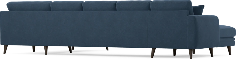 Eden - 3-sits soffa med schäslong vänster och divan höger - Blå