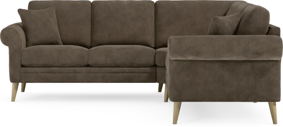 Eden - Hörnsoffa, 2+2-sits - Brun