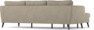 County - 3-sits soffa med flyttbar schäslong - Beige