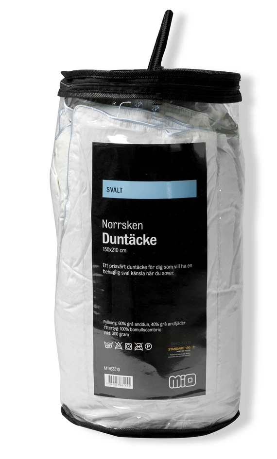 Norrsken - Duntäcke, 150x210 cm, svalt - Vit