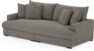 Rossi - 3-sits soffa, hel dyna - Grå