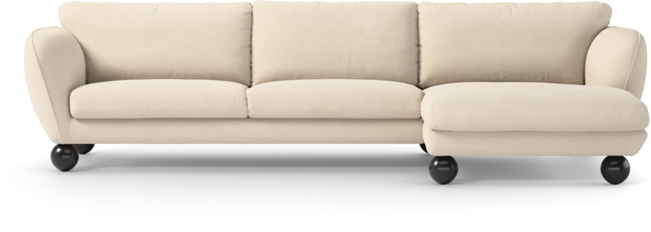 Madison Lux - 3-sits soffa med schäslong höger - Beige
