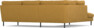 Madison Lux - 2-sits soffa med divan vänster - Gul