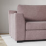 Friday - 2,5-sits soffa med divan höger - Rosa