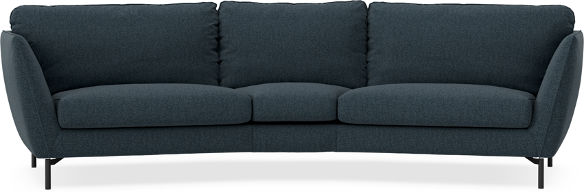 Madison - 3-sits soffa svängd, 90 cm - Turkos