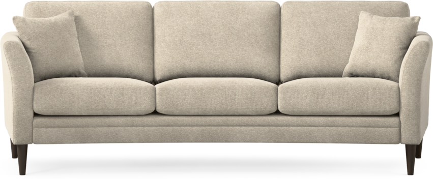 Eden - 3-sits soffa svängd - Beige