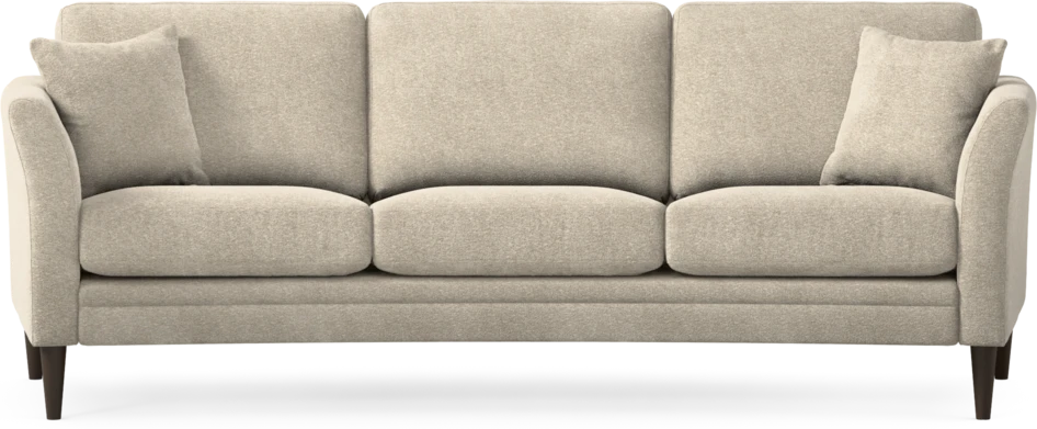 Eden - 3-sits soffa svängd - Beige