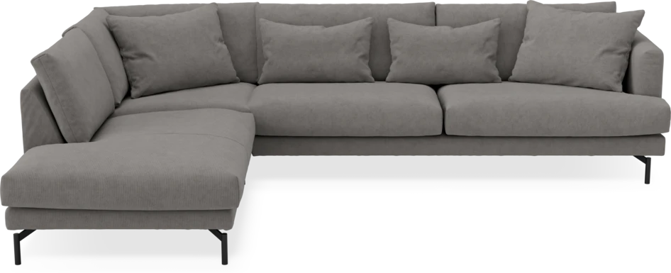 Harper - 3-sits soffa med divan vänster - Grå