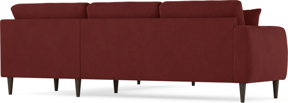 Eden - Hörnsoffa, 2,5+2,5-sits - Röd