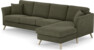 Eden - 3-sits soffa med schäslong - Grön